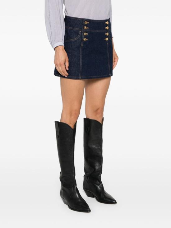  셀린느 미디 스커트 2S328799U 07IN Blue - CELINE