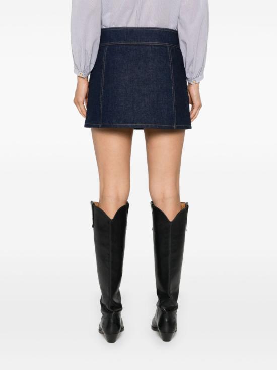  셀린느 미디 스커트 2S328799U 07IN Blue - CELINE