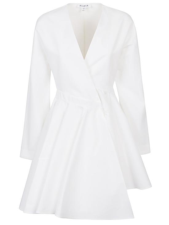  알라이아 숏 원피스 AA9R2618T447A 000 WHITE