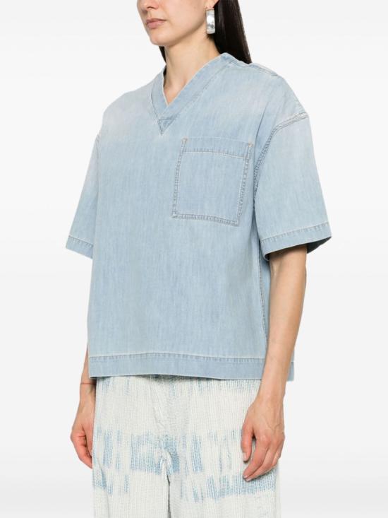  보테가베네타 블라우스 774676 V3N604946 Denim - BOTTEGA VENETA