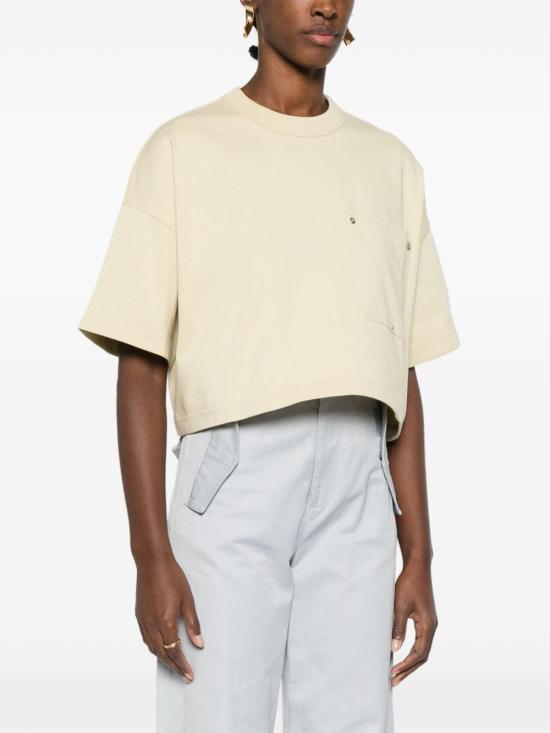  보테가베네타 반팔 티셔츠 777597 VKLZ08807 Beige - BOTTEGA VENETA