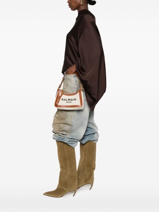 25FW 발망 숄더백 FN1BT743 TCFEGEM Leather Brown - BALMAIN