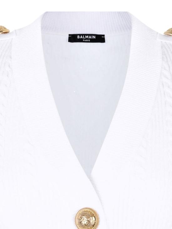 25FW 발망 가디건 FF1KL245 KI500FA White - BALMAIN