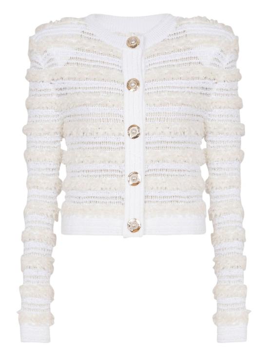 25FW 발망 가디건 FF1KL131 KI740FA White