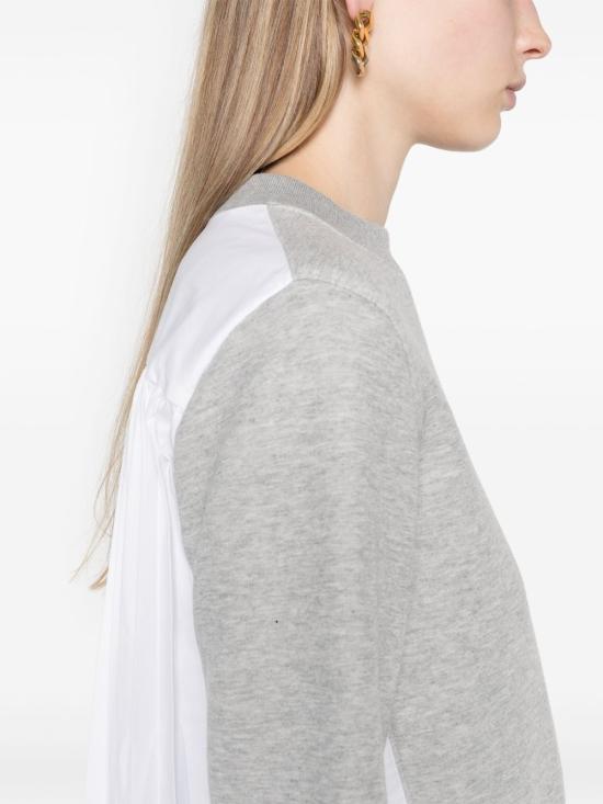 25FW 사카이 스웨터 SCW 232 378 Grey - SACAI