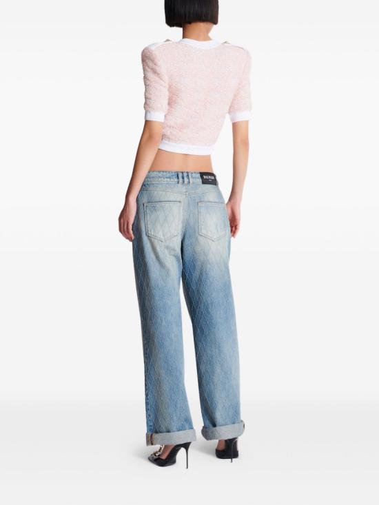 25FW 발망 가디건 FF1KL235 KI72OIN Pink - BALMAIN