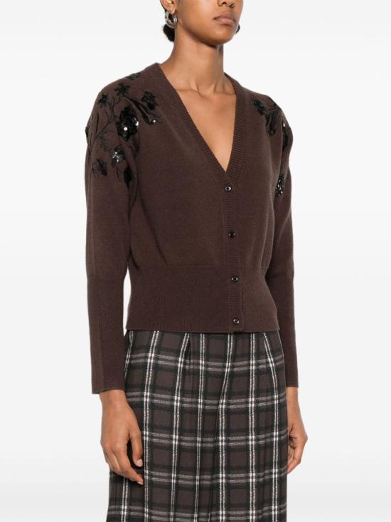 25FW 에르마노 피렌제 가디건 D47EN001R E50MFA70 Brown - ERMANNO FIRENZE