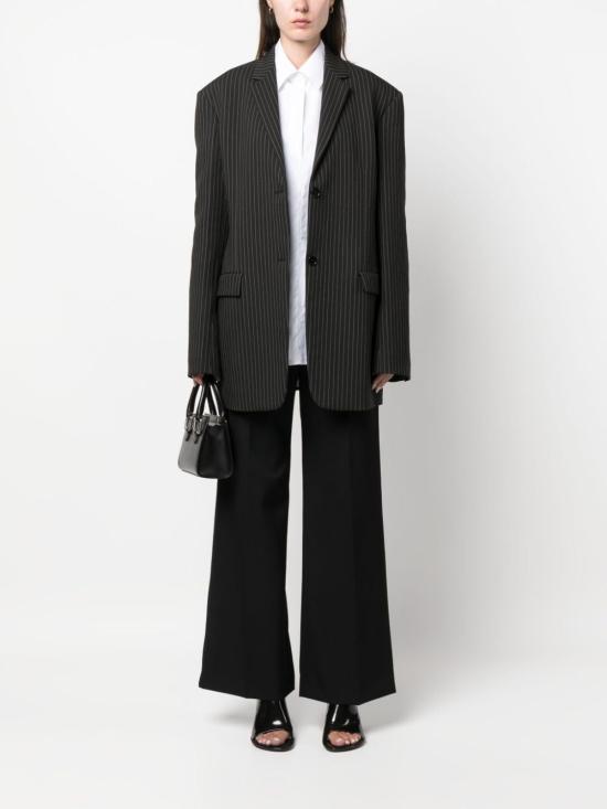  랑방 스트레이트 팬츠 RWTR0010 571110 Black - LANVIN