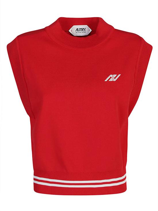  오트리 민소매 티셔츠 VESW 426RRED Red