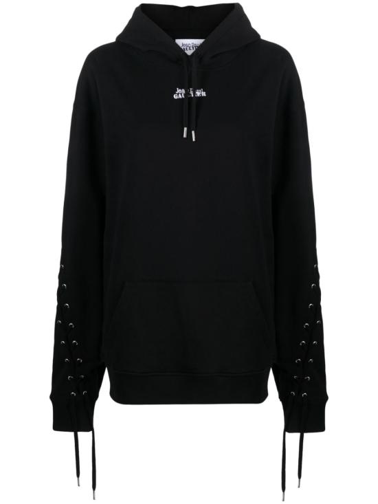  장 폴 고티에 후드 티셔츠 SW021B J03300 Black