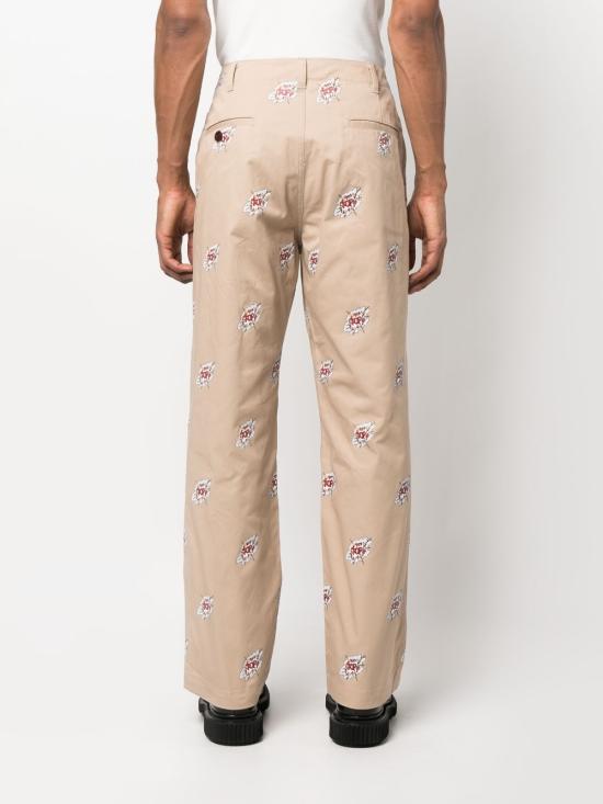  와타나베 준야 스트레이트 팬츠 P004 0511 Beige - JUNYA WATANABE