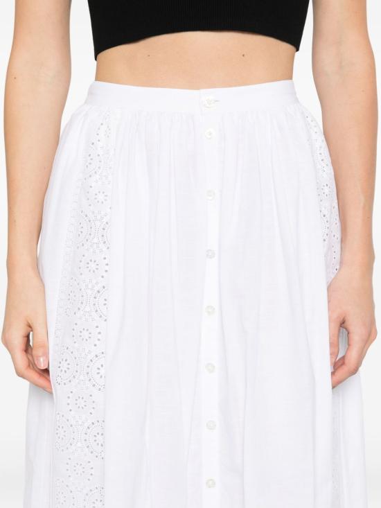 25FW 셀린느 미디 스커트 RJ03G658R 01BC White - CELINE