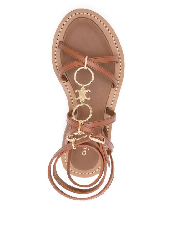25FW 셀린느 샌들 364163767C 04LU Leather Brown - CELINE