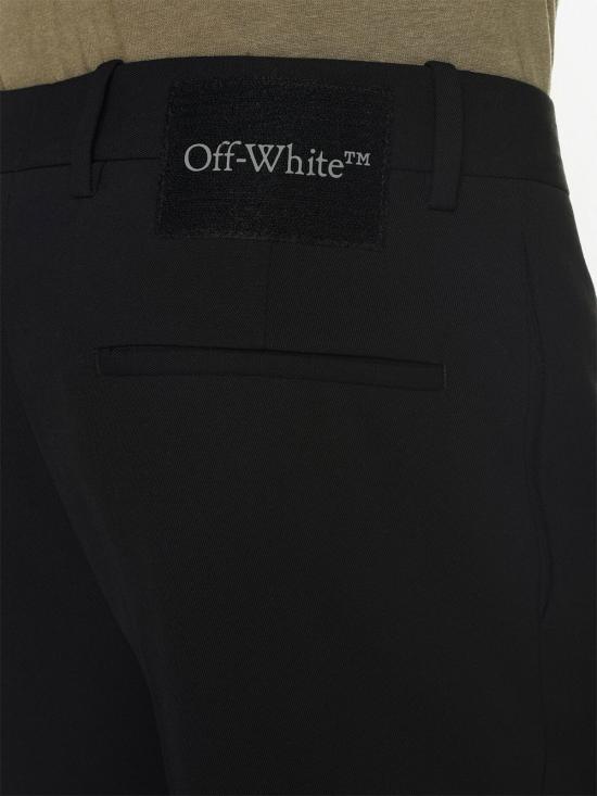  오프화이트 스트레이트 팬츠 OMCO005S23FAB005 1000 Black - OFF WHITE