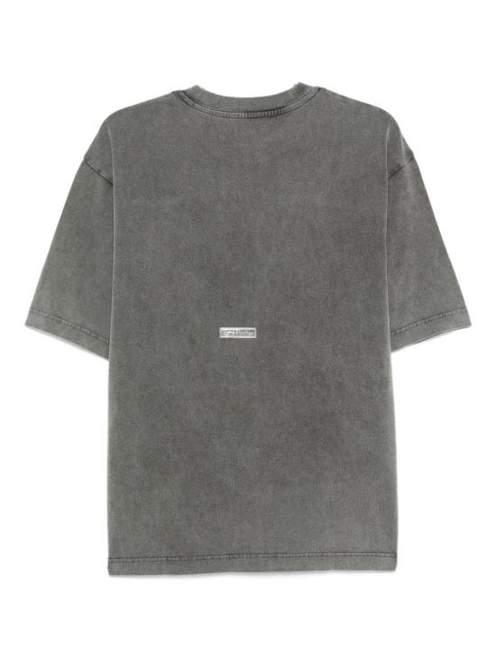 25FW 아크네 스튜디오 로고 티셔츠 릴렉스드 핏 CL0218D BM0 Grey - ACNE STUDIOS