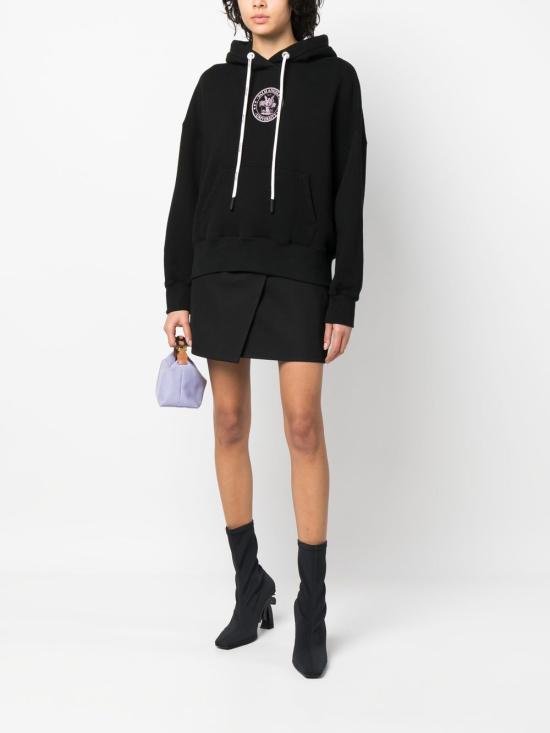  팜앤젤스 후드 티셔츠 PWBB023S23FLE003 1033 Black - PALM ANGELS