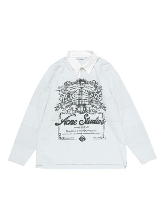 25FW 아크네 스튜디오 반팔 티셔츠 CL0396 AAA Light Grey