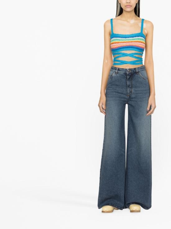  알라누이 민소매 티셔츠 LWHA086S23KNI001 8484 Blue - ALANUI