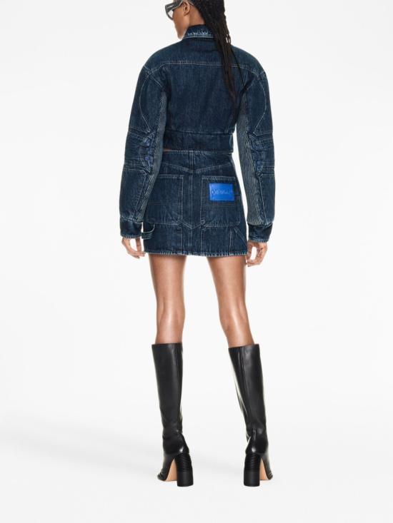  오프화이트 데님 자켓 OWYE044S23DEN001 4500 Blue - OFF WHITE