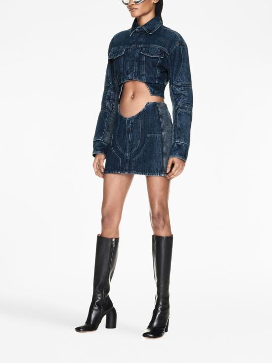  오프화이트 데님 자켓 OWYE044S23DEN001 4500 Blue - OFF WHITE