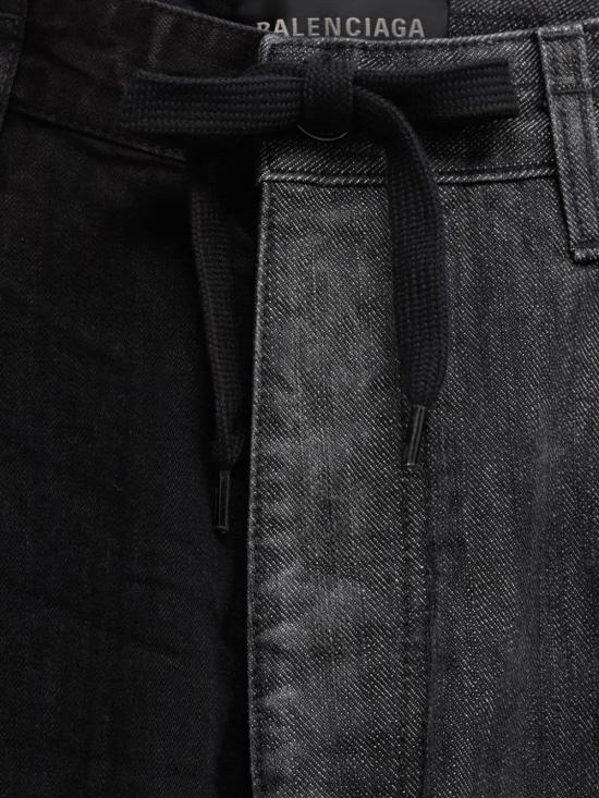  발렌시아가 스트레이트 팬츠 793766 TQW711776 Black - BALENCIAGA