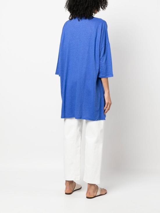  마제스틱필라쳐 미디 원피스 M011FTQ007 TUNIQUE285 Blue - MAJESTIC FILATURES