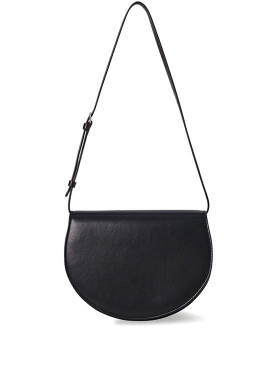 26FW 더로우 캔틴 레더 숄더백 W1730 L117BLANS Black