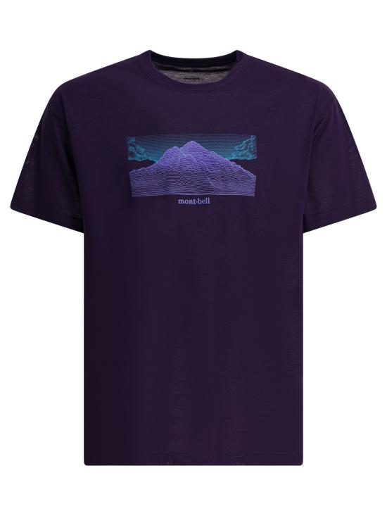 25FW 몽벨 반팔 티셔츠 2304624WICKRON T GEOGRAPHYPU Purple