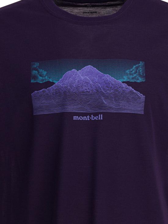25FW 몽벨 반팔 티셔츠 2304624WICKRON T GEOGRAPHYPU Purple - MONTBELL