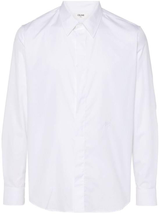  셀린느 긴팔 셔츠 2C32C091F 01BC White