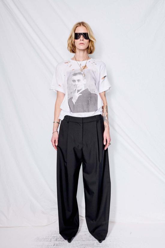  어셈블리 뉴욕 스트레이트 팬츠 어셈블리 블랙 수팅 옴므 팬츠 - ASSEMBLY NEW YORK