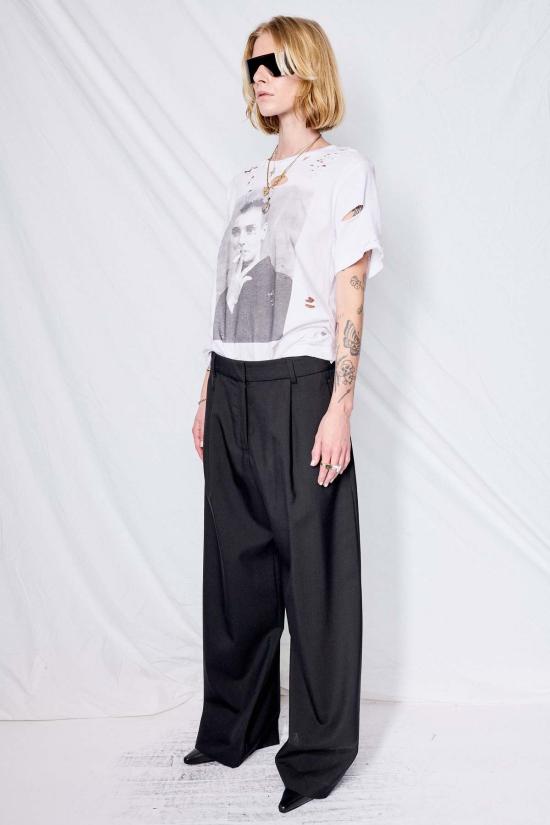  어셈블리 뉴욕 스트레이트 팬츠 어셈블리 블랙 수팅 옴므 팬츠 - ASSEMBLY NEW YORK