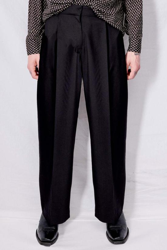  어셈블리 뉴욕 스트레이트 팬츠 어셈블리 블랙 수팅 옴므 팬츠 - ASSEMBLY NEW YORK