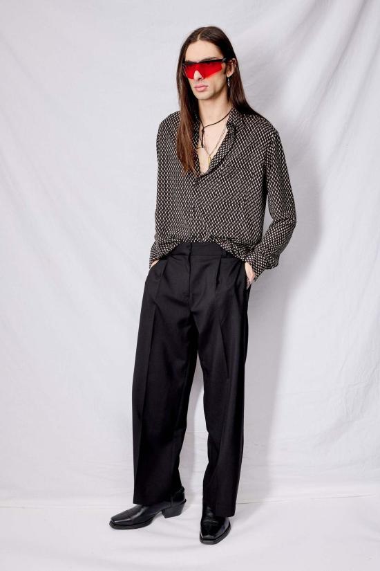  어셈블리 뉴욕 스트레이트 팬츠 어셈블리 블랙 수팅 옴므 팬츠