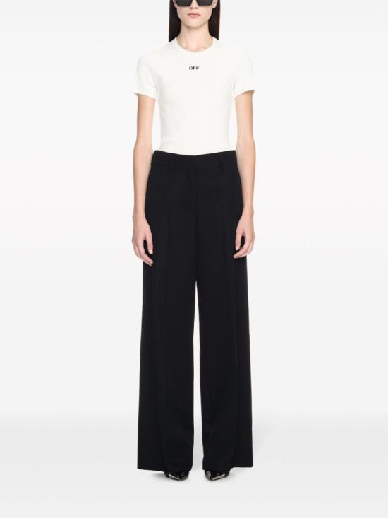 오프화이트 스트레이트 팬츠 OWCA174C99FAB001 1010 Black - OFF WHITE