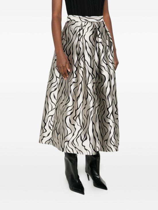 25FW 루나티카 밀라노 미디 스커트 LUNA88 JQSTREAKSGREY Grey - LUNATICA MILANO 