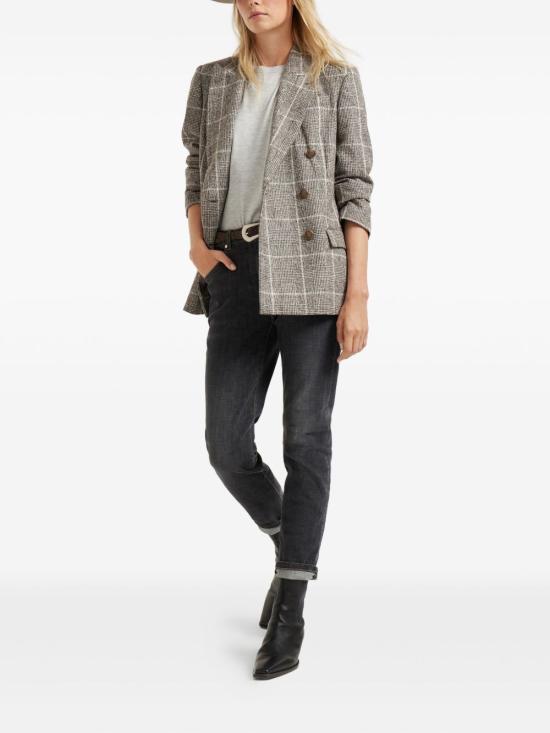 25FW 브루넬로 쿠치넬리 반팔 티셔츠 M41810000 C072 Light Grey - BRUNELLO CUCINELLI