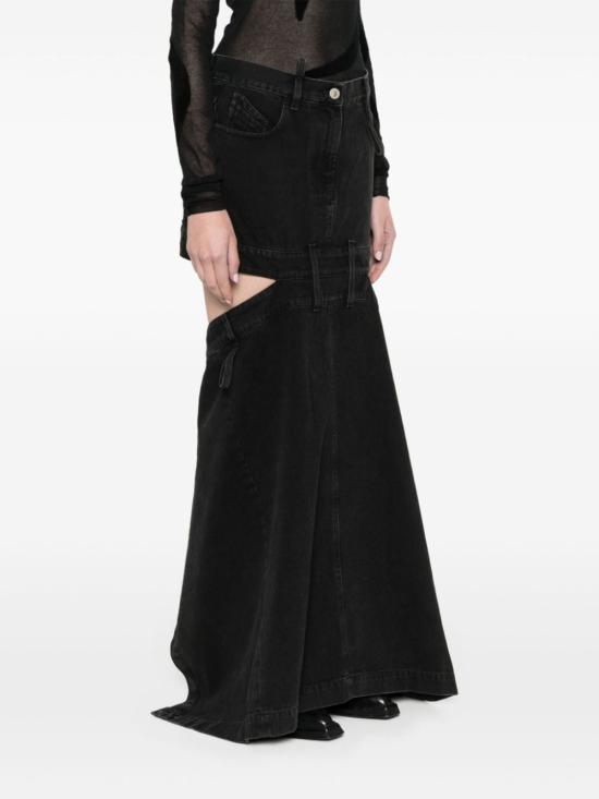  디 아티코 롱 스커트 241WCS191 D068100 Black - THE ATTICO