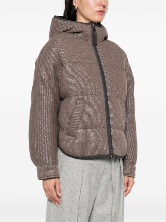 25FW 브루넬로 쿠치넬리 숏패딩 M01ET7728 CEH01 Brown - BRUNELLO CUCINELLI