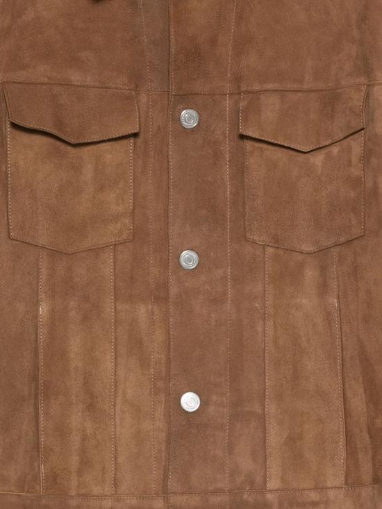 25FW 아미 가죽 자켓 UJK839 LH0059216 Brown - AMI