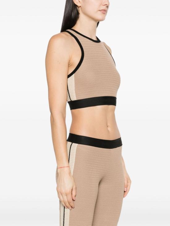  팜앤젤스 민소매 티셔츠 PWHT001S24KNI001 6410 Beige - PALM ANGELS