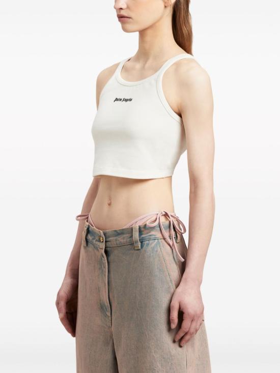  팜앤젤스 민소매 티셔츠 PWAD060S24FAB002 0310 White - PALM ANGELS