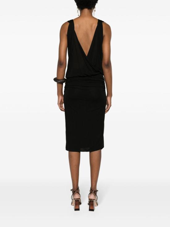  생로랑 숏 원피스 779418 Y096Q1000 Black - SAINT LAURENT