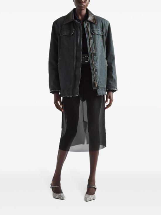  프라다 미디 스커트 P192JG 14XAF0002 Black - PRADA