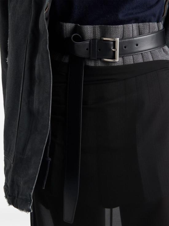  프라다 미디 스커트 P192JG 14XAF0002 Black - PRADA