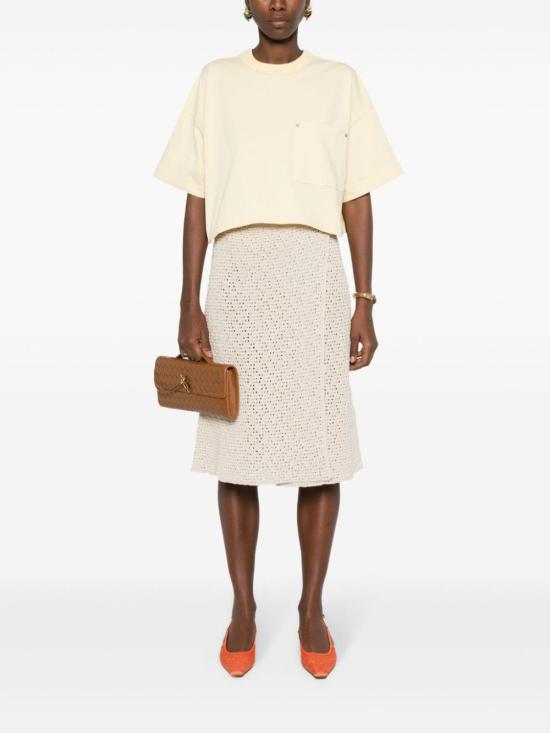  보테가베네타 반팔 티셔츠 777597 VKLZ07361 Beige - BOTTEGA VENETA