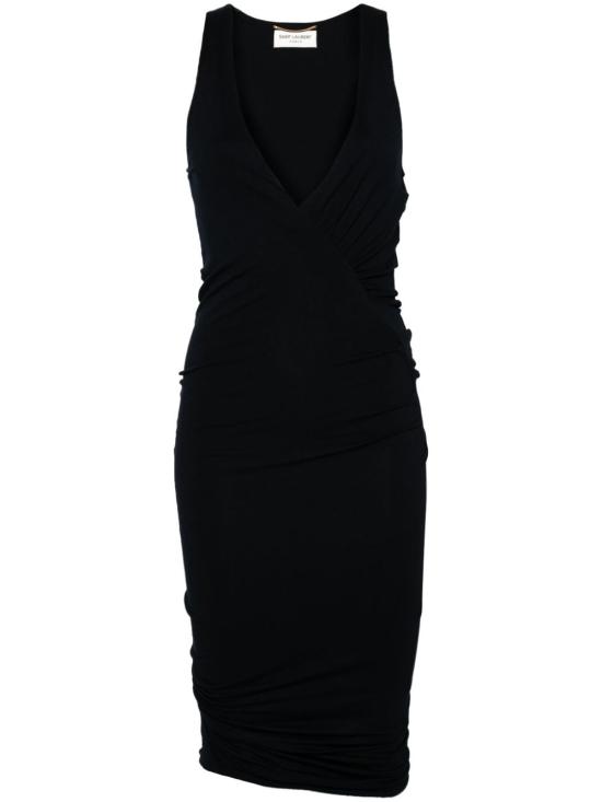  생로랑 숏 원피스 776444 Y3I394140 Blue