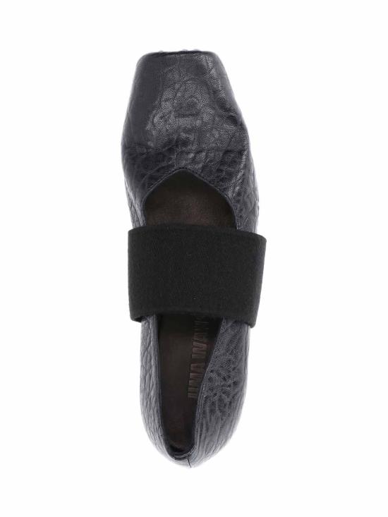 25FW 우마 왕 플랫 슈즈 US9028UW900 Black - UMA WANG