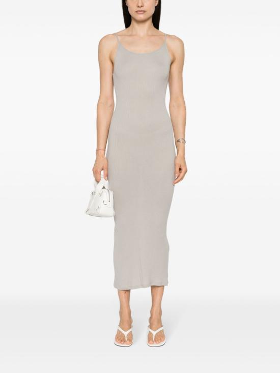  마제스틱필라쳐 롱 원피스 M043FRO249 ROBE683 Dove Grey - MAJESTIC FILATURES
