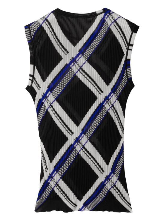  버버리 민소매 티셔츠 8087291 A1003 Black - BURBERRY